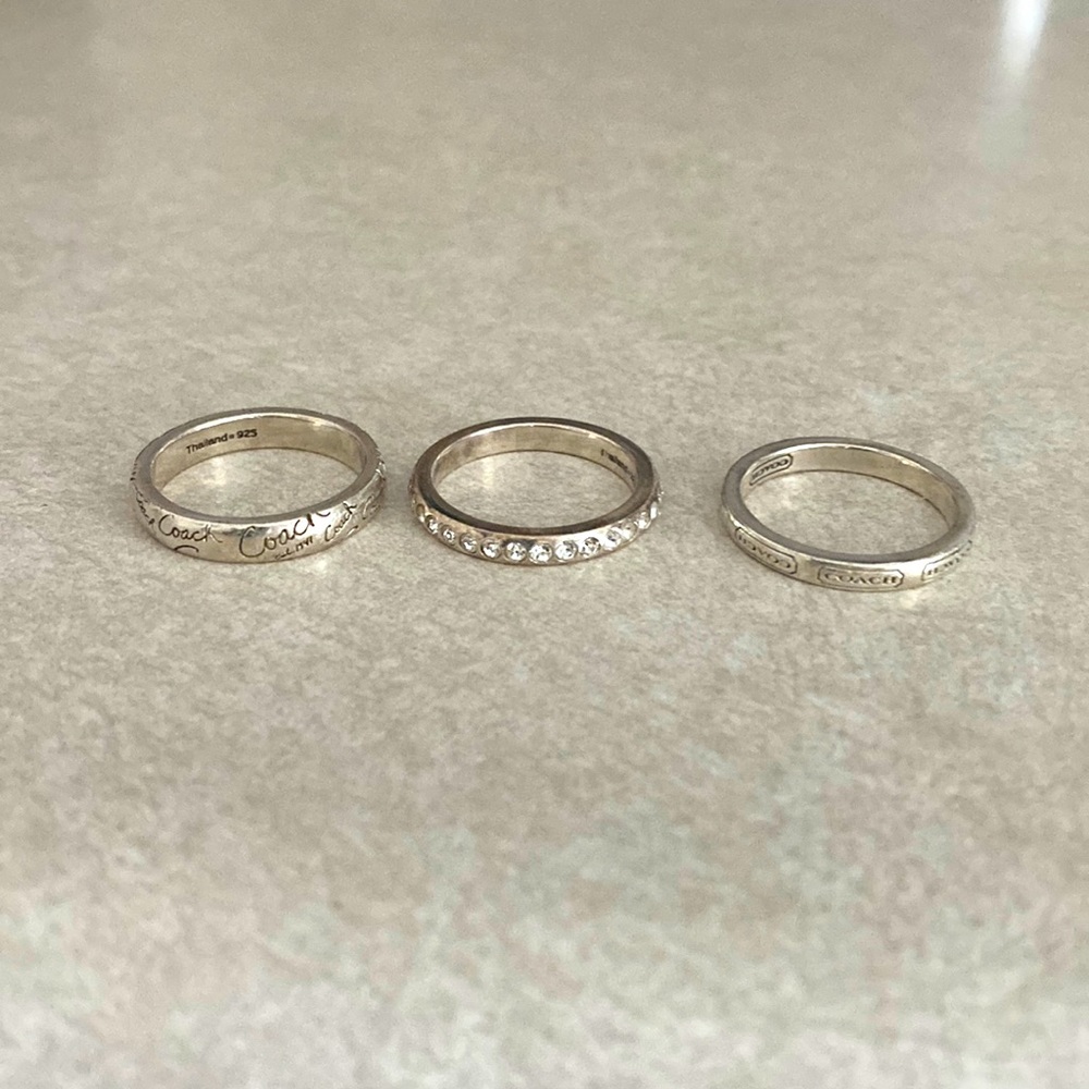 Coach 3 Ring Set!